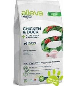 Alleva HOLISTIC dog puppy junior maxi chicken  duck 12 kg