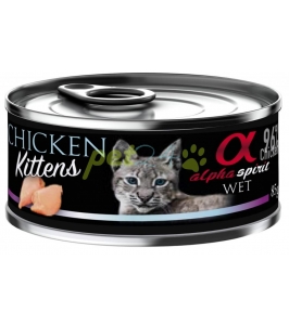 alpha spirit kittens chicken 85g