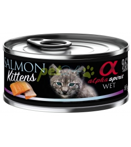 alpha spirit kittens salmon 85g