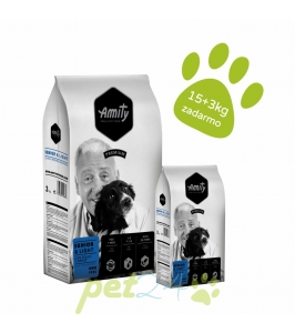 AMITY PREMIUM dog Senior 15kg + 3kg ZDARMA