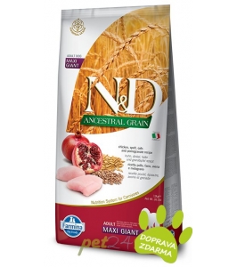 Dog adult giant maxi, chicken, spelt, oats & pomegranate