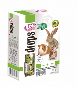 Cukríky pre hlodavce zelenina 75g